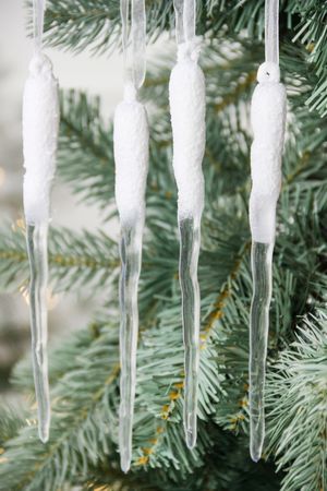 Набор ёлочных украшений СОСУЛЬКИ 'ЗИМНИЕ ЛУЧИ', акрил, 20 см, 4 шт., Winter Deco