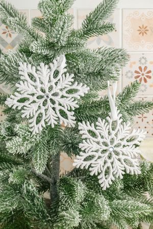 Набор ёлочных украшений СНЕЖИНКИ 'САННЕС', акрил, 13 см, 2 шт., Winter Deco