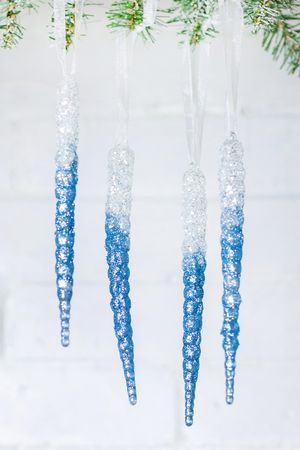 Набор ёлочных украшений СОСУЛЬКИ 'АЙЛСИ', акрил, 18 см, 4 шт., Winter Deco