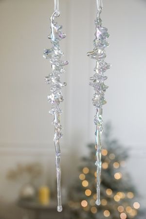 Набор ёлочных украшений СОСУЛЬКИ 'ШАРИН', акрил, 26 см, 2 шт., Winter Deco