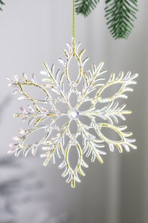 Ёлочное украшение СНЕЖИНКА 'ЭММЕРСИ', акрил, 13 см, Winter Deco