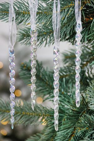 Набор ёлочных украшений СОСУЛЬКИ 'ТАСКИЛЛ', акрил, 14 см, 4 шт., Winter Deco