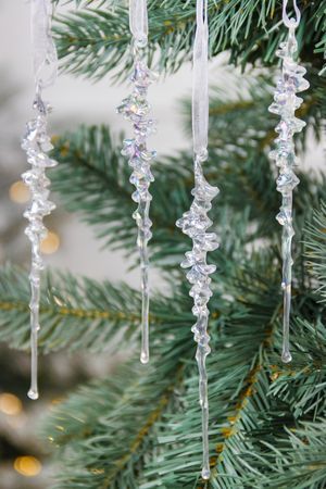 Набор ёлочных украшений СОСУЛЬКИ 'ШАРОЛЬ', акрил, 15 см, 4 шт., Winter Deco