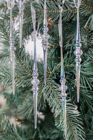 Набор ёлочных украшений СОСУЛЬКИ 'КЛЕМЕНСИ', акрил, 17 см, 6 шт., Winter Deco
