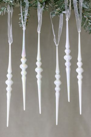 Набор ёлочных украшений СОСУЛЬКИ 'ЛАТТОНИ', акрил, 17 см, 6 шт., Winter Deco