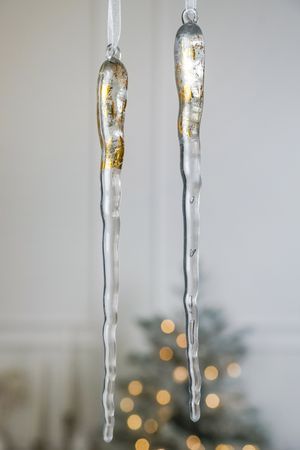Набор ёлочных украшений СОСУЛЬКИ 'ЭГЛАНТЕ', 30 см, 2 шт., Winter Deco