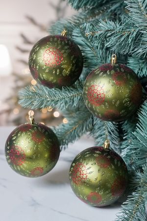 Набор ёлочных шаров ИСКРЯЩИЙСЯ САД, пластик, 10 см, 4 шт., Winter Deco