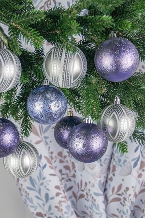 Набор ёлочных шаров УЗОРЫ ЗИМНИХ СУМЕРЕК, пластик, 6 см, 9 шт., Winter Deco