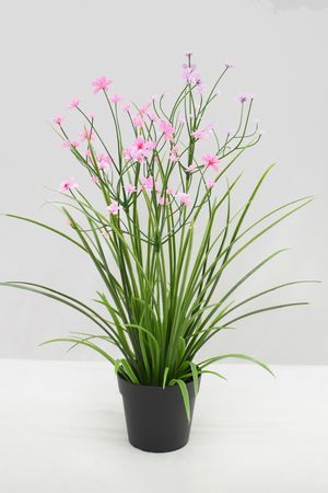 Искусственные цветы в горшке ОЧАРОВАНИЕ ФЛОРЫ, розовые, 38 см, Summer Deco