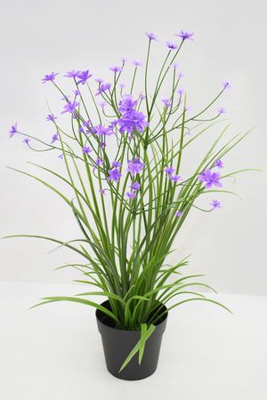 Искусственные цветы в горшке ОЧАРОВАНИЕ ФЛОРЫ, сиреневые, 38 см, Summer Deco