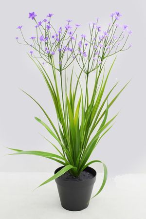 Искусственные цветы в горшке ОЧАРОВАНИЕ ФЛОРЫ, сиреневые, 50 см, Summer Deco