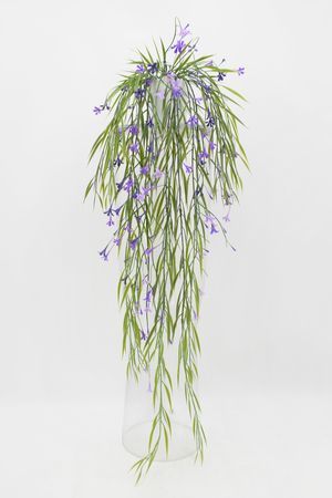 Искусственное растение в горшке ЦВЕТОЧНЫЙ РУЧЕЙ, фиолетовый, 69 см, Summer Deco