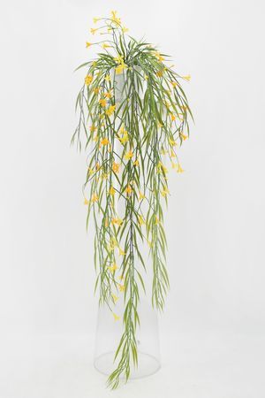 Искусственное растение в горшке ЦВЕТОЧНЫЙ РУЧЕЙ, жёлтый, 69 см, Summer Deco