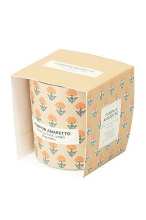 Ароматическая свеча в стекле ТЫКВЕННЫЙ АМАРЕТТО, 8 см, Koopman International