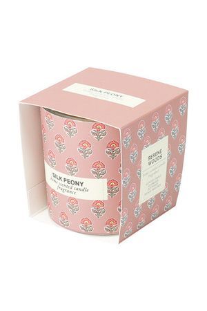 Ароматическая свеча в стекле ШЕЛКОВЫЙ ПИОН, 8 см, Koopman International