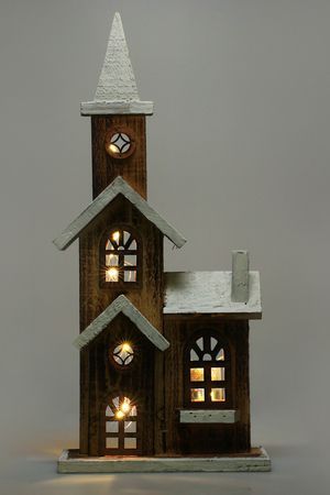 Декоративное интерьерное украшение ДОМИК КЕМПТЕН с подсветкой, 41 см, Koopman International