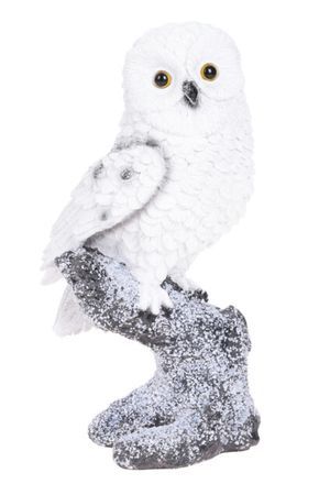 Декоративная фигура СОВА ПРУТТИ НА ВЕТКЕ, полистоун, 21 см, Koopman International