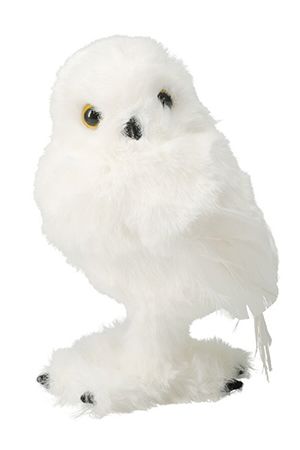Декоративная фигура СОВА ПЛЮША, искусственный мех, перо, 18 см, Koopman International