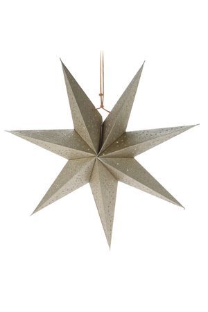 Декоративное подвесное украшение ЗВЕЗДА 'ЭСКОЛАН', бумага, золотая, 45 см, Koopman International