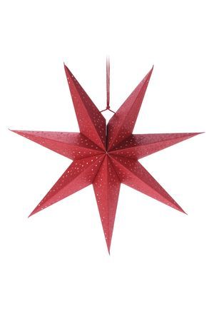 Декоративное подвесное украшение ЗВЕЗДА 'ЭСКОЛАН', бумага, красная, 45 см, Koopman International