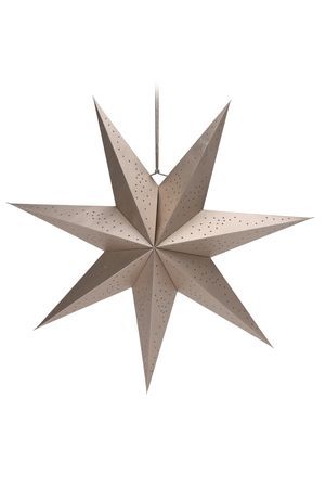 Декоративное подвесное украшение ЗВЕЗДА 'ЭСКОЛАН', бумага, золотая, 60 см, Koopman International