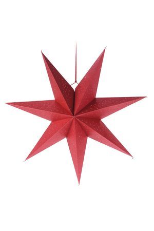 Декоративное подвесное украшение ЗВЕЗДА 'ЭСКОЛАН', бумага, красная, 60 см, Koopman International