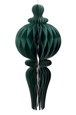 Декоративное подвесное украшение МАРСАН, бумага, зелёный, 80 см, Koopman International