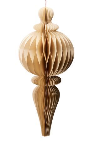Декоративное подвесное украшение МАРСАН, бумага, бежевый, 80 см, Koopman International