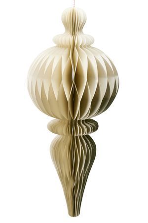 Декоративное подвесное украшение МАРСАН, бумага, белый, 80 см, Koopman International