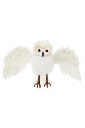 Декоративное подвесное украшение СОВА ХИБО, искусственный мех, перо, 20 см, Koopman International