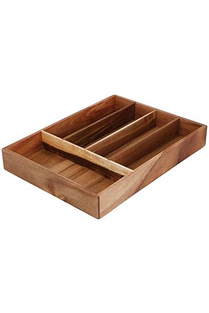 Органайзер для столовых приборов ВАККО, древесина акации, 35х26 см, Koopman International