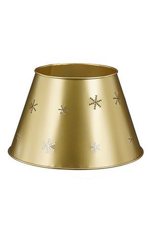 Металлическая корзина для настольной ёлки ОРО ИНВЕРНАЛЕ, металл, золотой, 30х18 см, Edelman