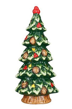 Новогодняя фигурка ЁЛОЧКА ЧИРФУЛ, керамика, 23 см, Edelman