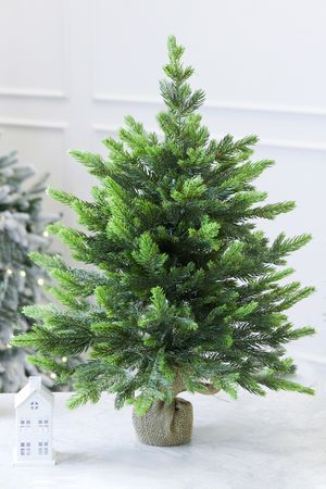 Настольная елка в мешочке ВЕРБЬЕ 60 см, ЛИТАЯ 100%, Winter Deco