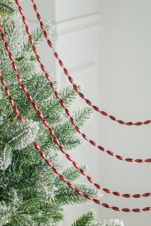 Бусы на ёлку ШЕЙНИ ШАРМ, пластик, бургунди, 270 см, Winter Deco