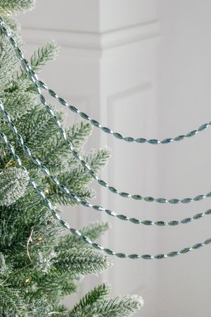 Бусы на ёлку ШЕЙНИ ШАРМ, пластик, небесно-голубые, 270 см, Winter Deco