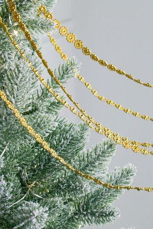 Бусы на ёлку МАРГЕРИТ, пластик, золотые, 270 см, Winter Deco
