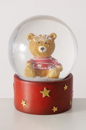 Снежный шар МИШКА ТЕРНИ, полистоун, стекло, 13 см, Boltze