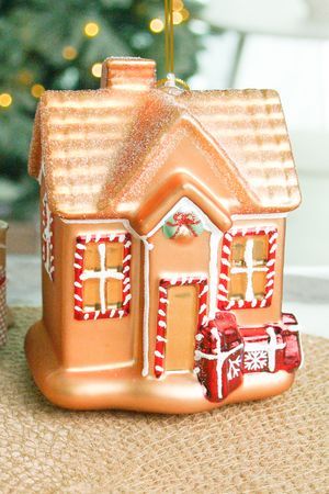 Ёлочная игрушка ДОМИК СЛАДКОЙ ЗИМЫ, стекло, 10 см, Winter Deco