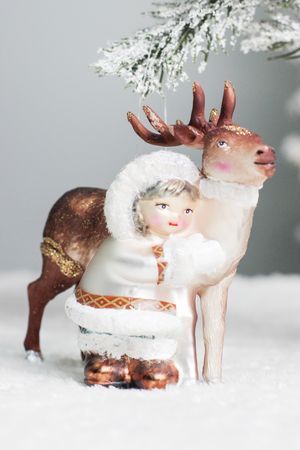 Ёлочная игрушка ПОЛЯРНЫЙ ДРУГ, коллекция СЕВЕРНЫЕ ИСТОРИИ, стекло, 12 см, Winter Deco