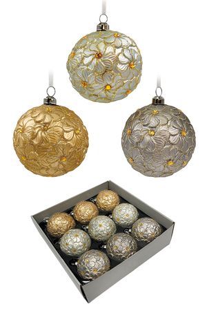 Набор ёлочных шаров НОВОГОДНЯЯ СИМФОНИЯ, стекло, 8 см, 9 шт., Christmas Deluxe