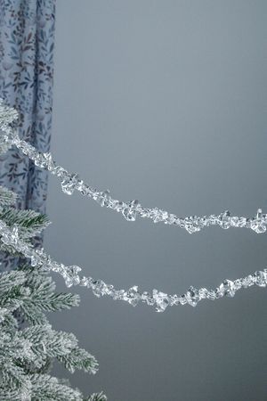 Бусы на ёлку ЛЕДЯНЫЕ БУСЫ, акрил, 150 см, Kurts Adler