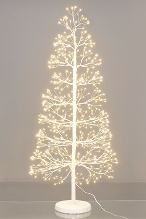 Декоративная светящаяся ёлка СОЗВЕЗДИЕ ВОЛШЕБСТВА, металл, белая, 600 тёплых белых LED-огней, 100 см, уличная, Koopman International