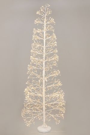 Декоративная светящаяся ёлка СОЗВЕЗДИЕ ВОЛШЕБСТВА, металл, белая, 1600 тёплых белых LED-огней, 150 см, уличная, Koopman International