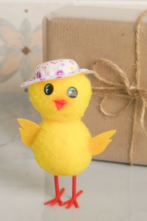 Декоративная фигурка ЦЫПОЧКА-ДАЧНИЦА, текстиль, пластик, 11 см, Due Esse Christmas