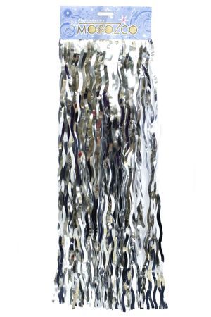 Дождик ЗАНАВЕС ВОЛНИСТЫЙ, 50Х150 см, цвет - серебряный, MOROZCO