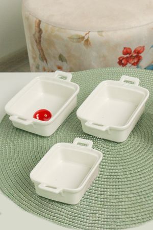 Набор порционных форм для запекания ОВЕНДИШ - ЛЕХТУГАХ, фарфор, 14 см, 3 шт., Koopman International