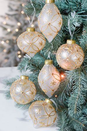 Набор ёлочных ПЭТ шаров и украшений СНЕЖИНКИ ПОД СОЛНЦЕМ,  прозрачный белый, 8 см, 6 шт., Winter Deco