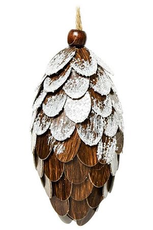 Ёлочная игрушка ШИШКИ-ЛЮКС, 12 см, Kaemingk