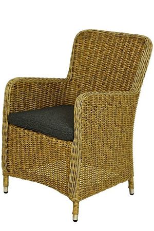 Садовое кресло из искусственного ротанга БЕРКШИР,  коричневое, Kaemingk